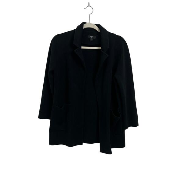 J.Crew 365 Black Sophie Open Front Sweater Blazer Women's Size Small - Picture 1 of 7
